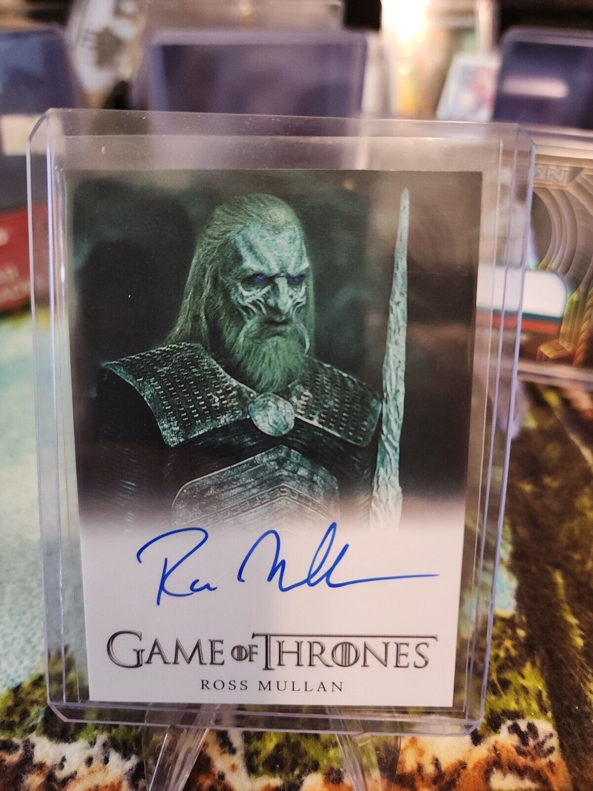 Ross Mullan 2022 HBO Game Of Thrones White Walker On Card Auto ❄️ 