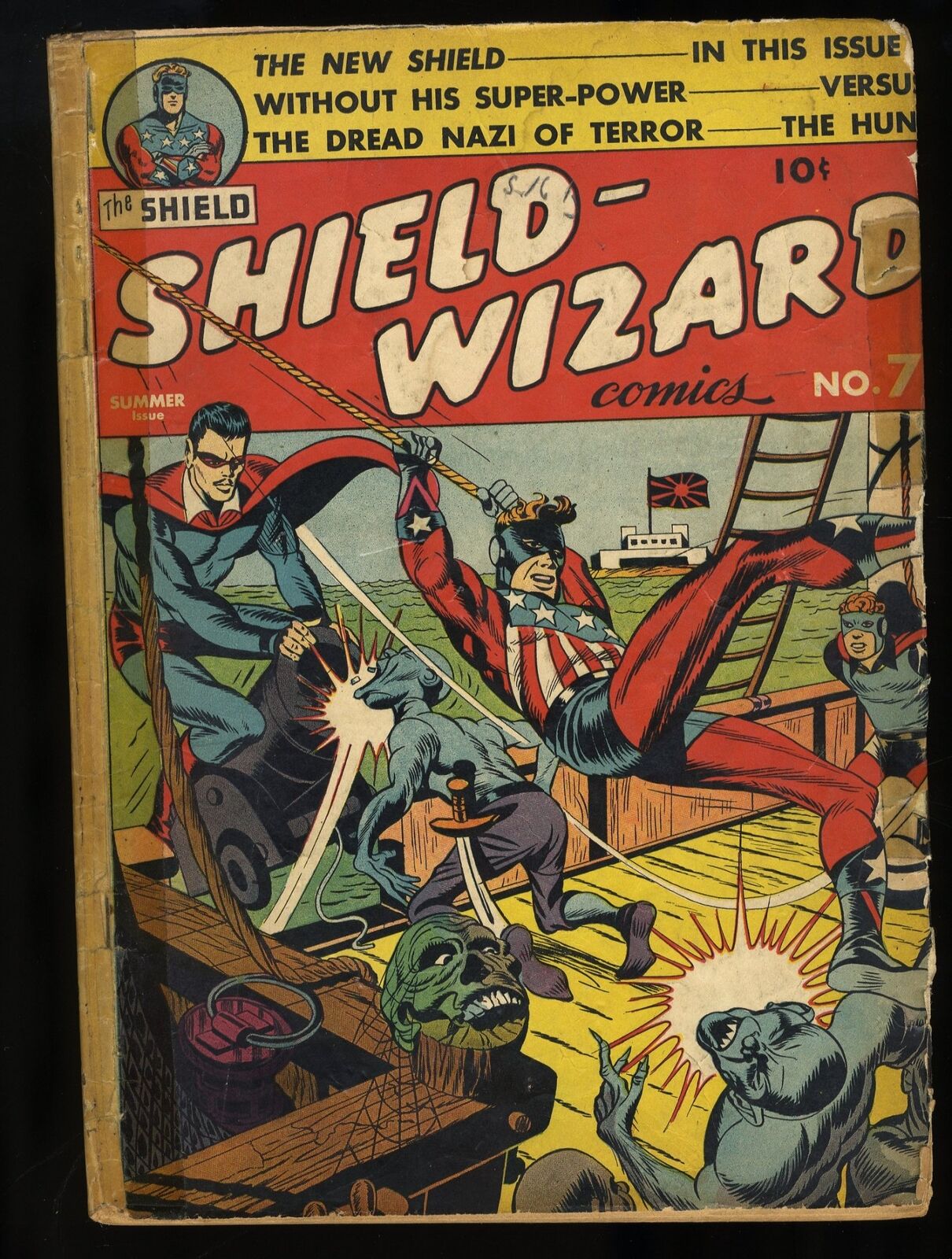 Shield-Wizard Comics #7 Fair 1.0 See Description (Qualified) Archie 1942