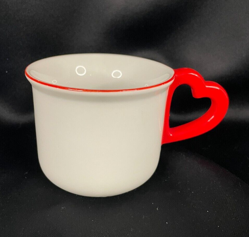 Vintage 1978 Vandor Heart Handle Coffee Mug