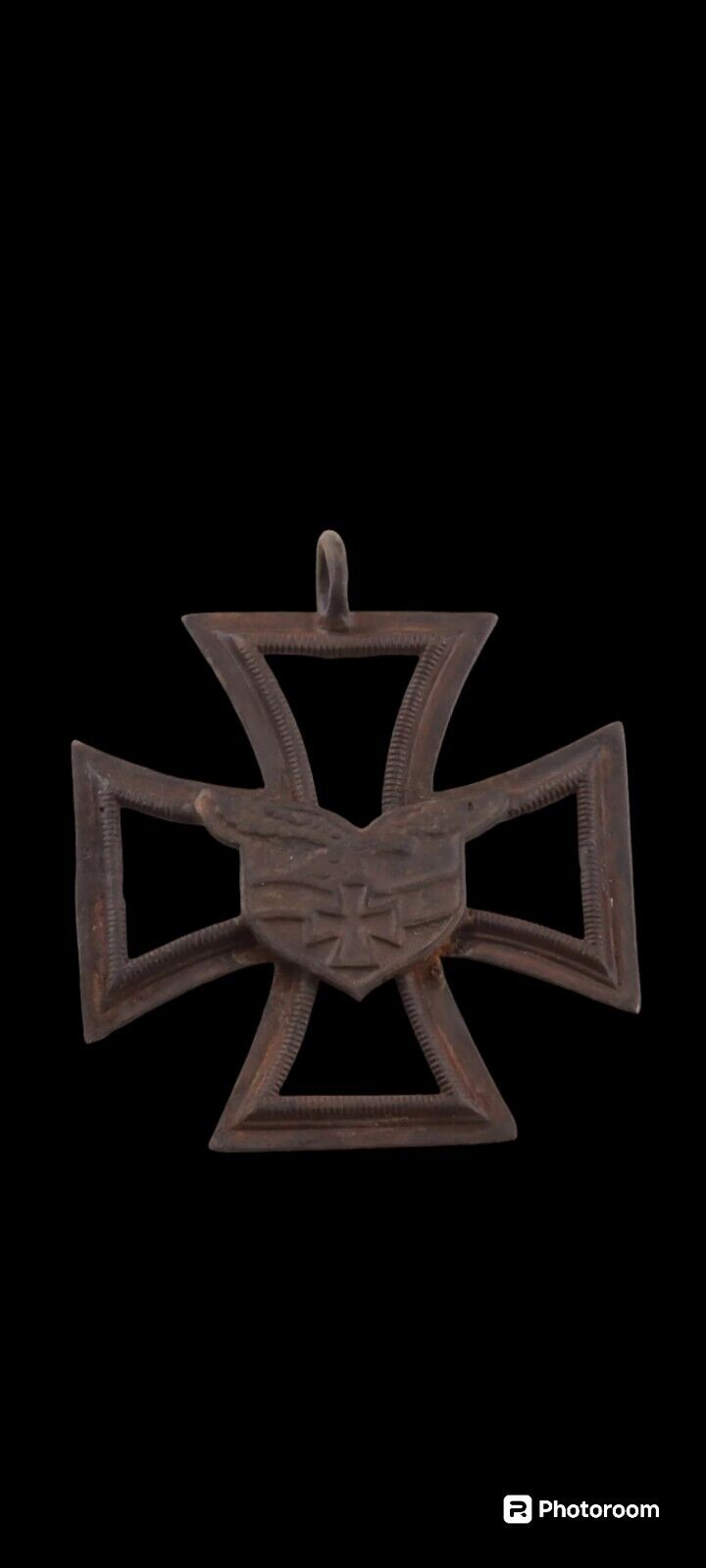 Pendant GERMAN Luftwaffe IRON Cross  Soldiers AMULET Antique WWII ww2 GERMANY