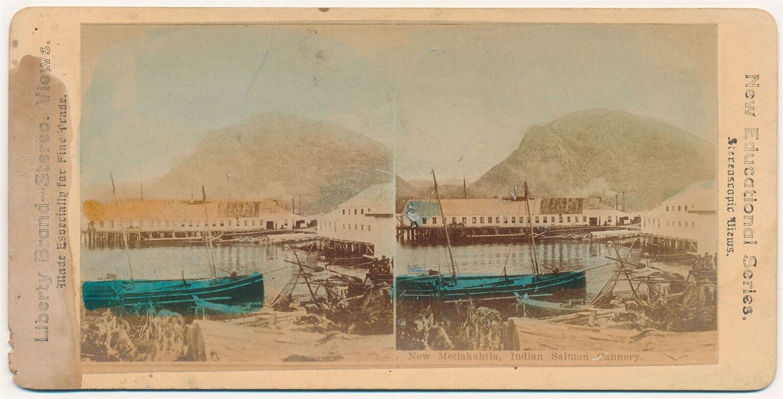 ALASKA SV - New Metlakahtla Cannery - Liberty Brand 1890s
