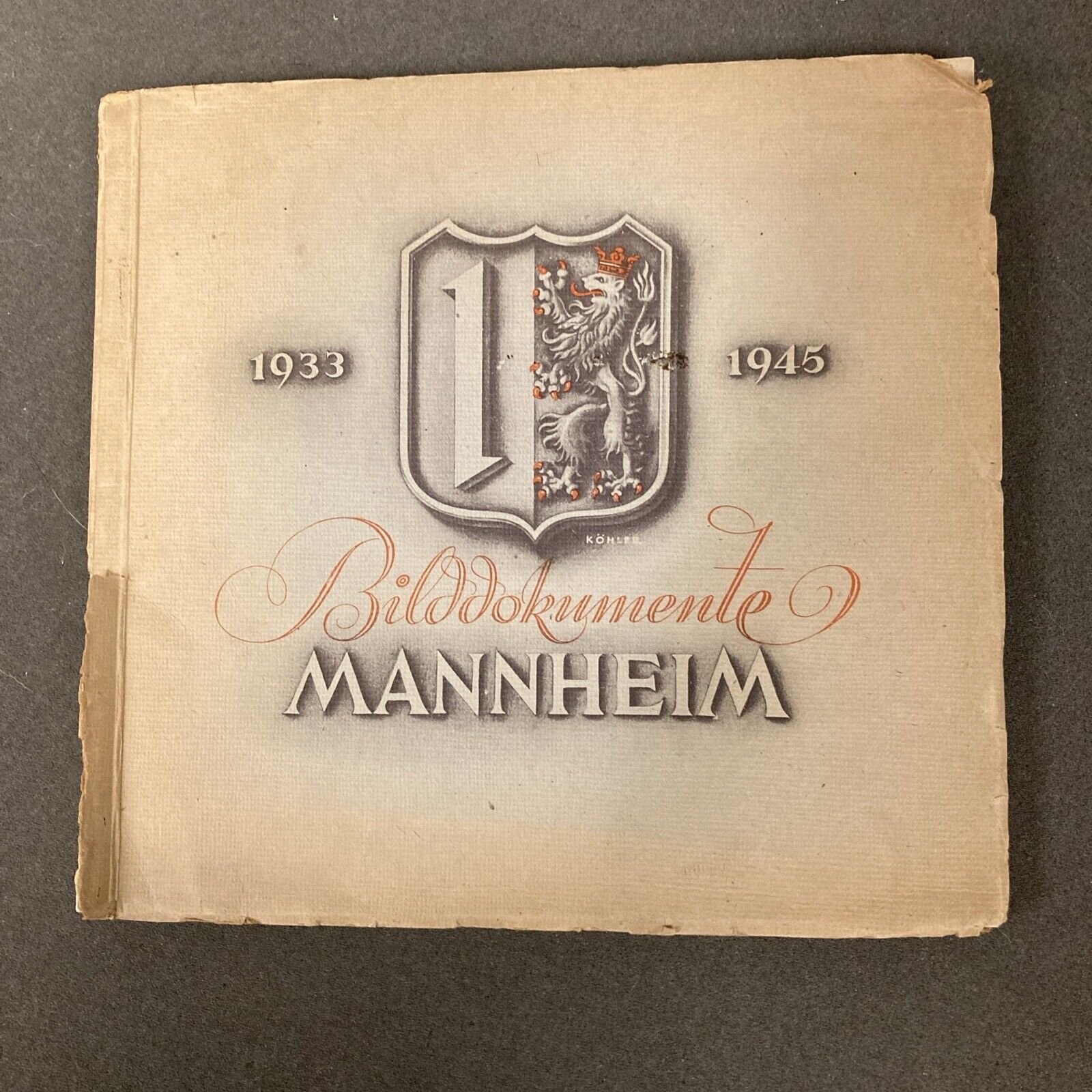 1933-1945 Picture Book Of Mannheim Germany Pre And Post WW2
