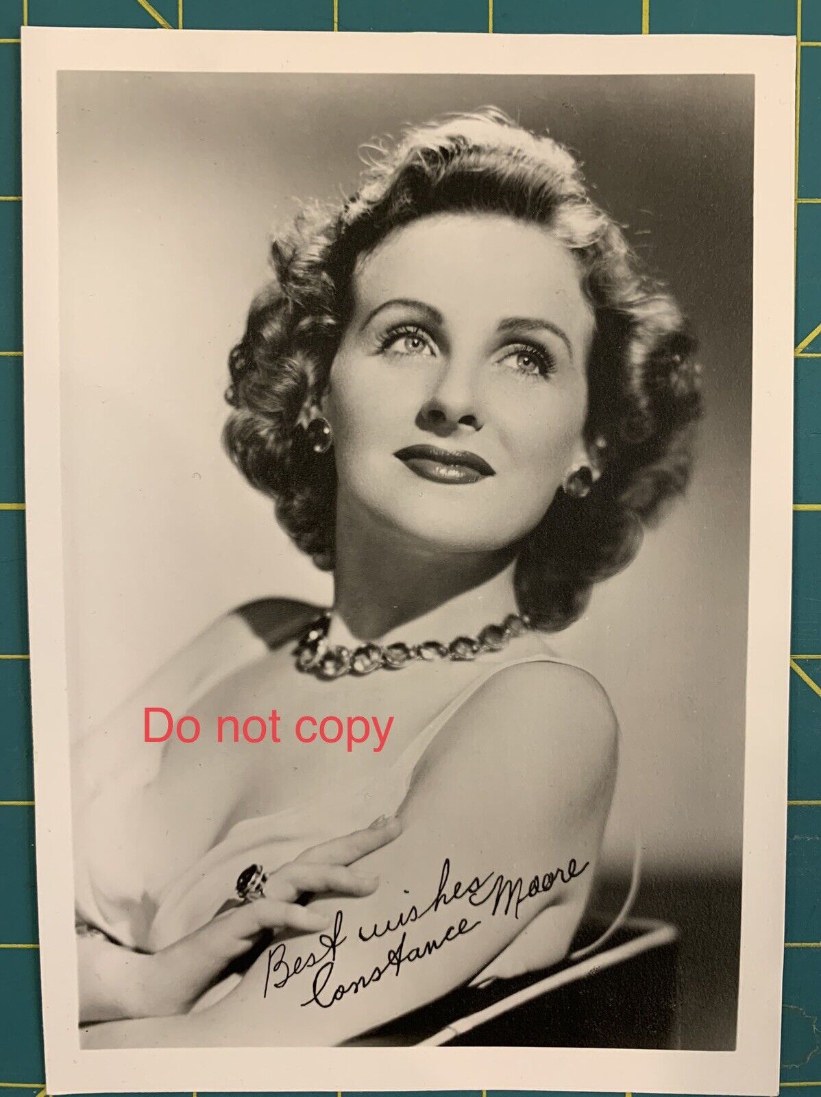 CONSTANCE MOORE • 1940s ORIG PHOTO, printed signature.