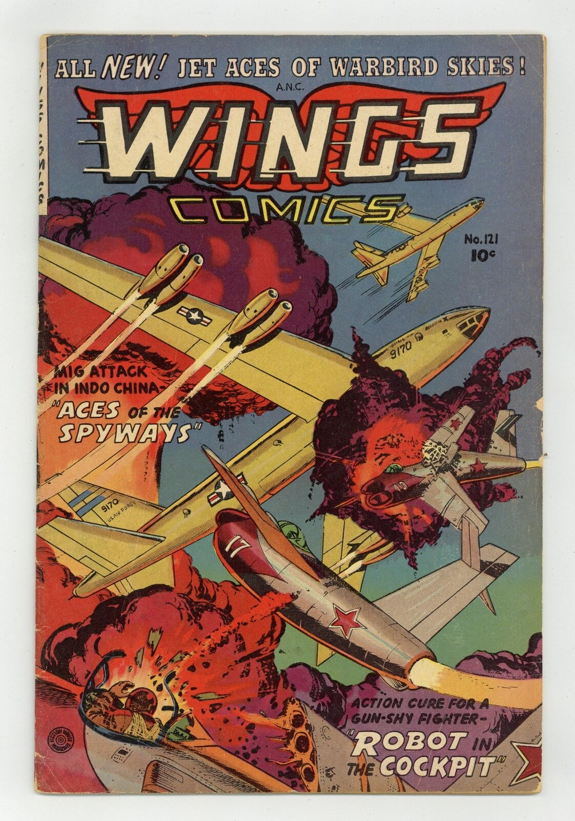 Wings Comics #121 GD/VG 3.0 1953