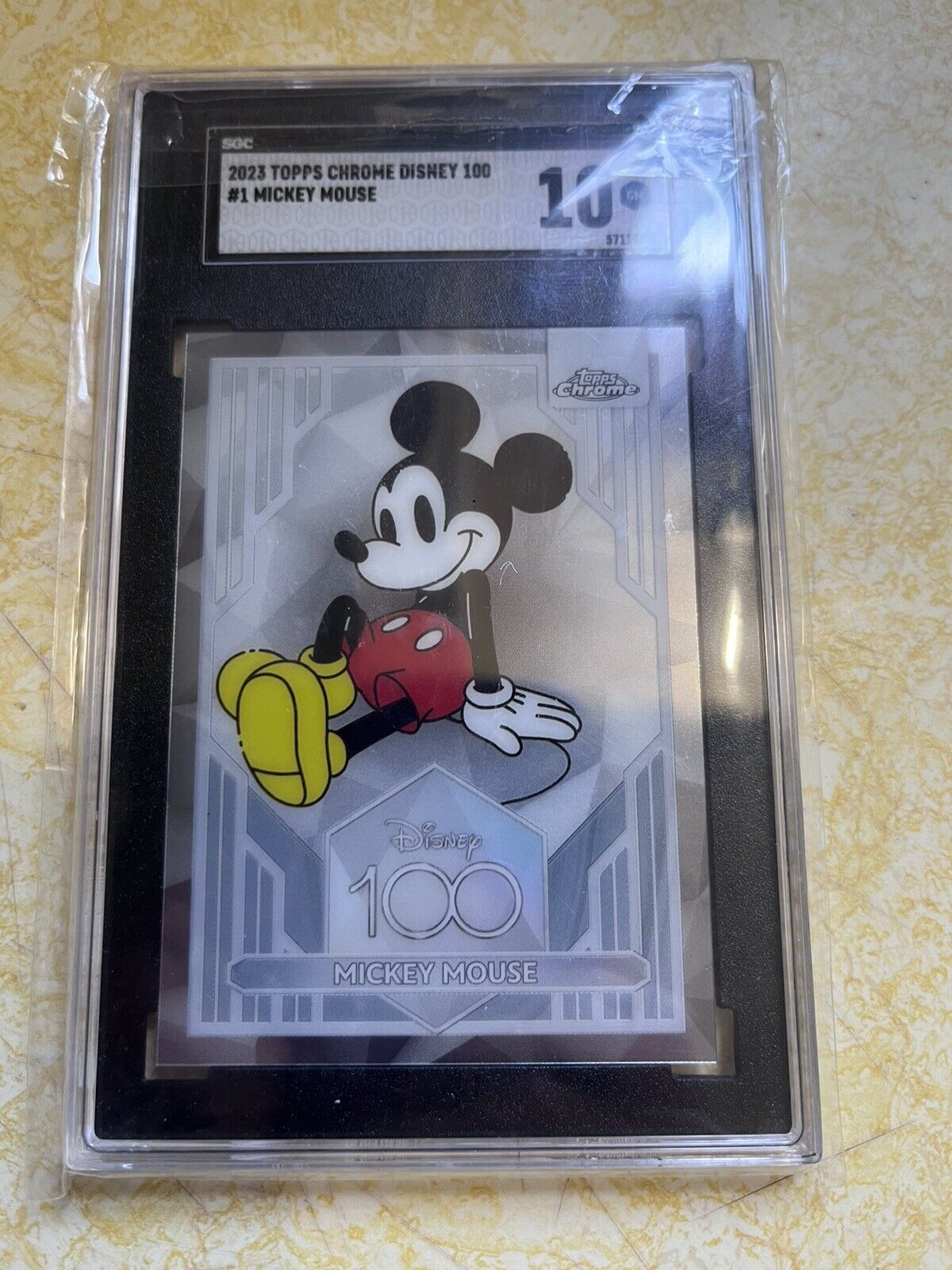 2023 Topps Chrome Disney 100 Mickey Mouse #1 SGC 10