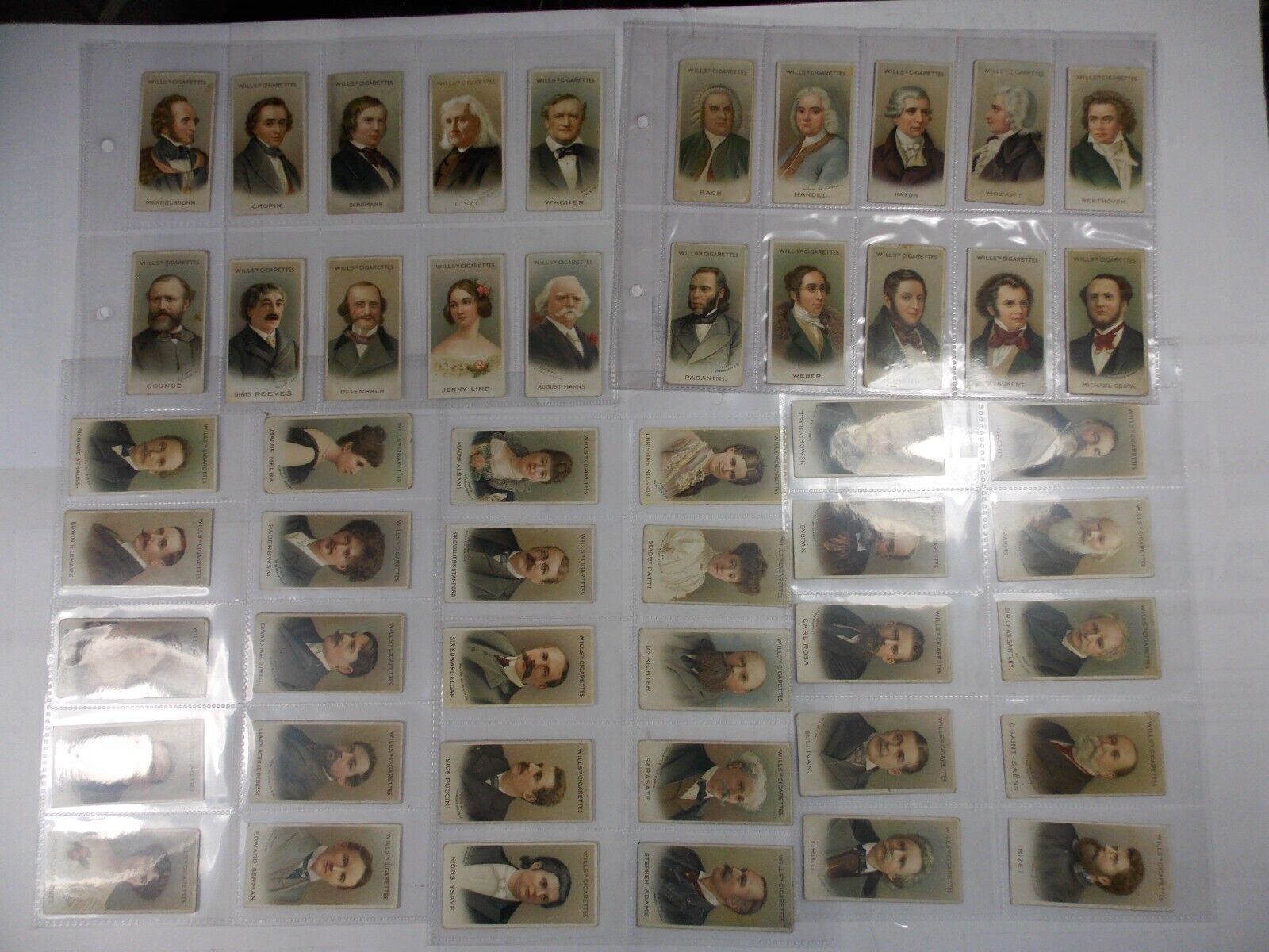 Wills Cigarette Cards Musical Celebrities 1st Series 1912 Complete Set 50