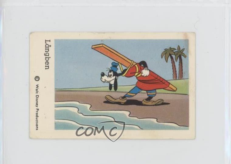 1966 Dutch Gum Disney Unnumbered Copyright at Bottom Goofy Langben f5h