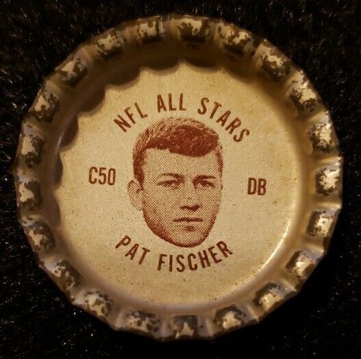 1965 Coca Cola 16 OZ COKE NFL All Stars Bottle Cap #C-50  Pat Fischer  CARDINALS