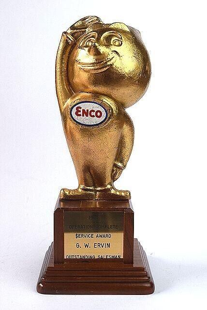 Rare 50\'s ESSO ENCO ESSO Oil Drop Vintage Figure Trophy