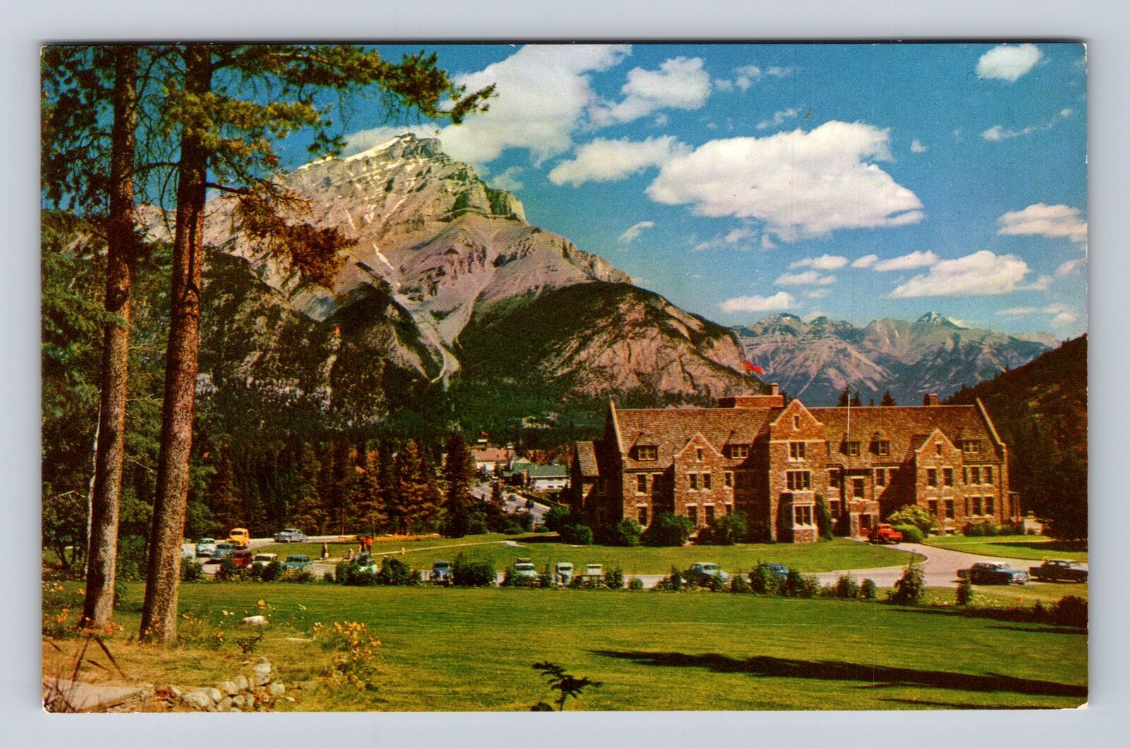 Banff National Park AB-Alberta Canada, Cascade Mountain, Vintage Postcard