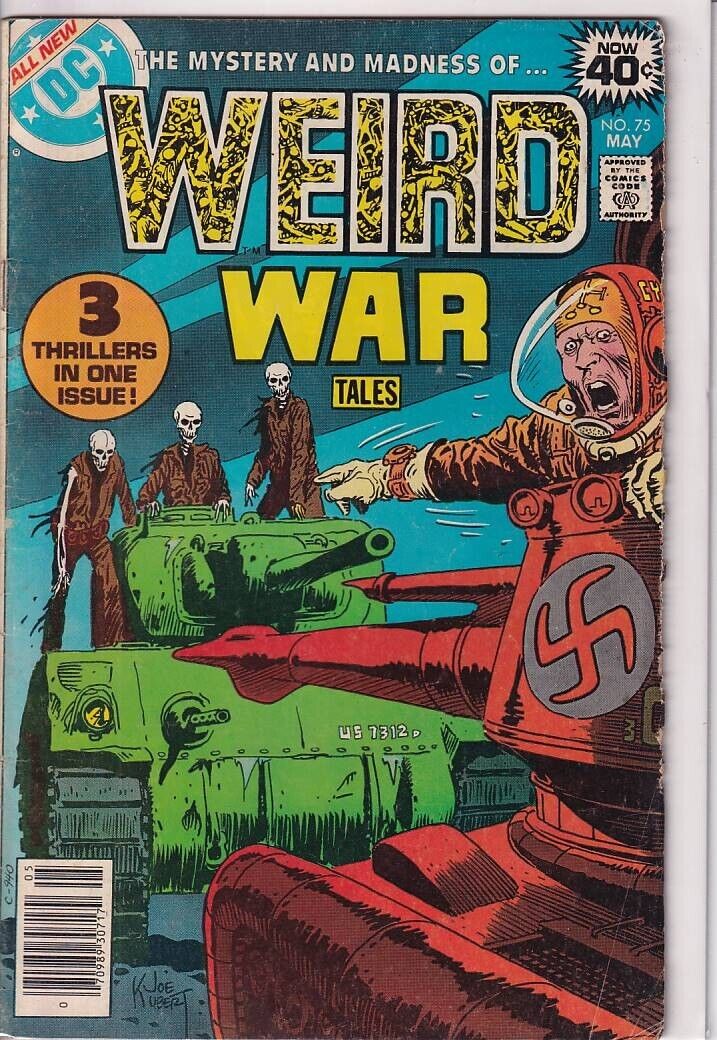 43562: DC Comics WEIRD WAR TALES #75 VG Grade