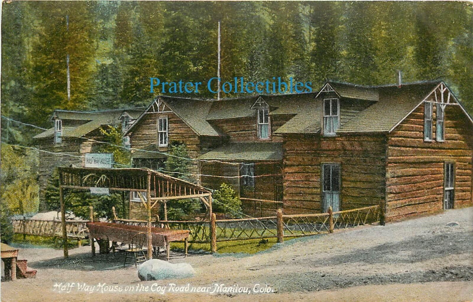 Colorado, CO, Manitou, Half Way House, Cog Road UDB pre-1907 Postcard