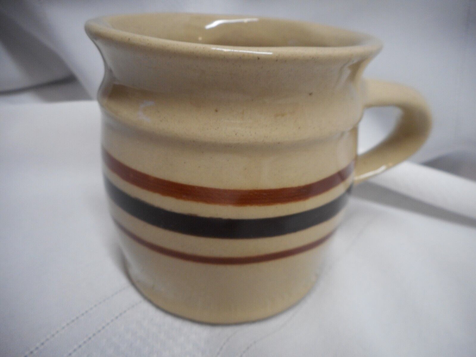 Hartstone Pottery Vintage Stripe Coffee Cup Mug Cafe Diner NEW