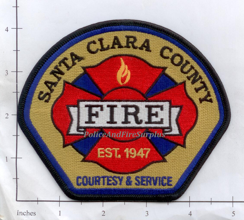 California - Santa Clara County CA Fire Dept Patch