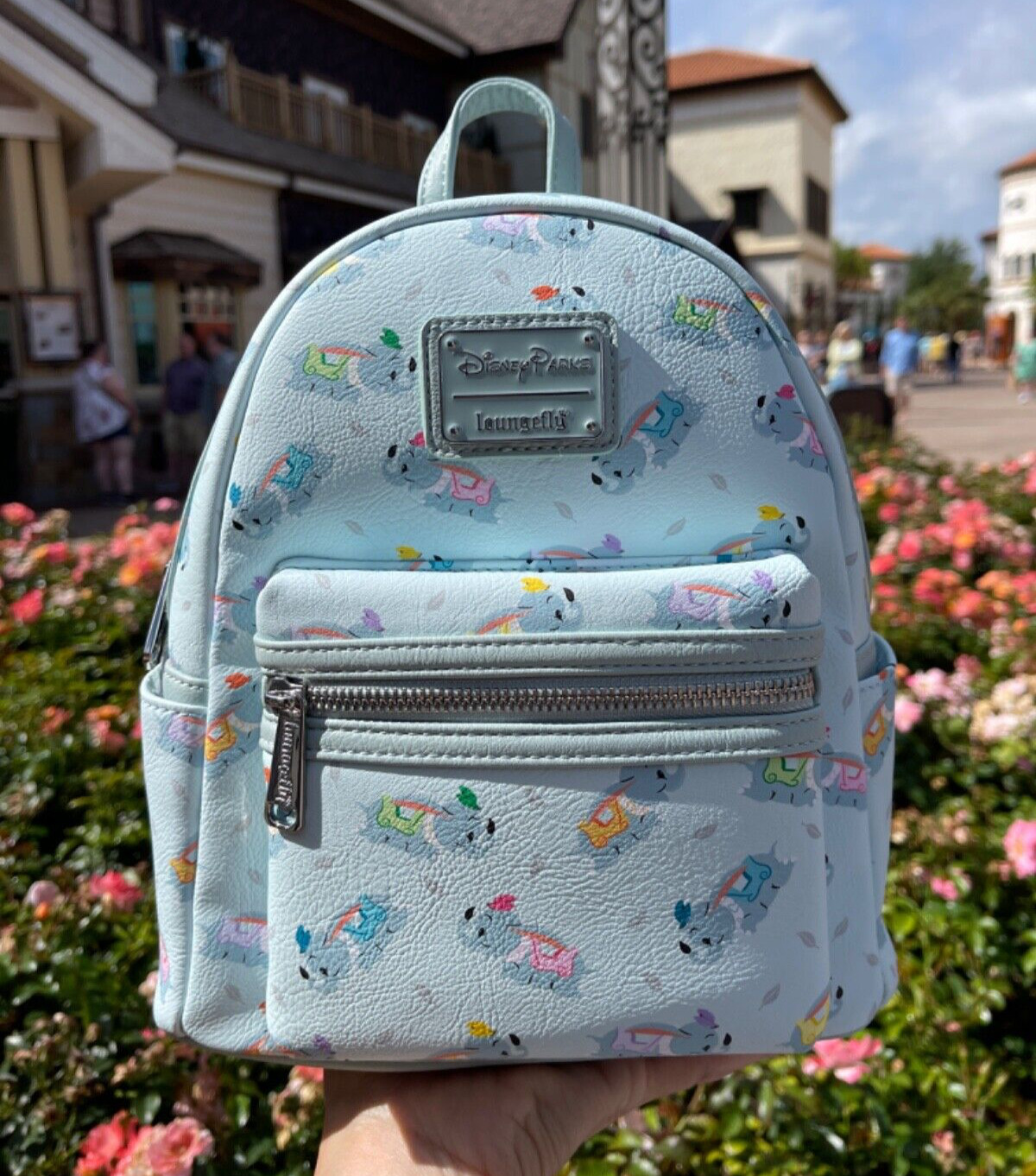 Disney Parks Loungefly Dumbo Icons Mini Backpack Rare NWT 