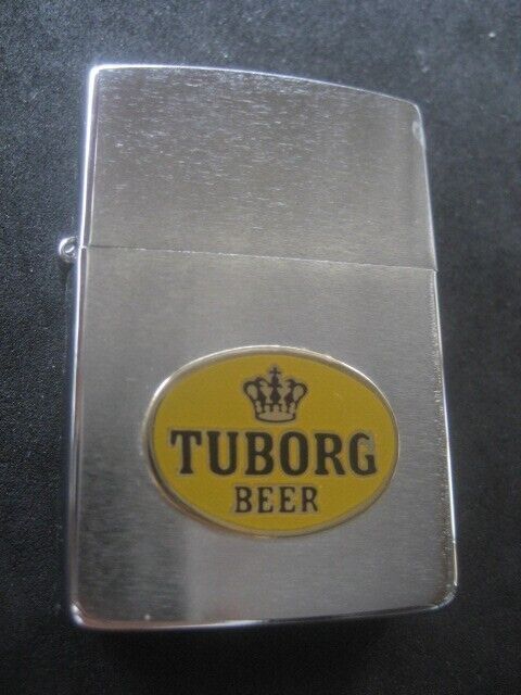 TUBORG BEER ZIPPO LIGHTER (E - VII). YEAR OF MANUFACTURE 1991