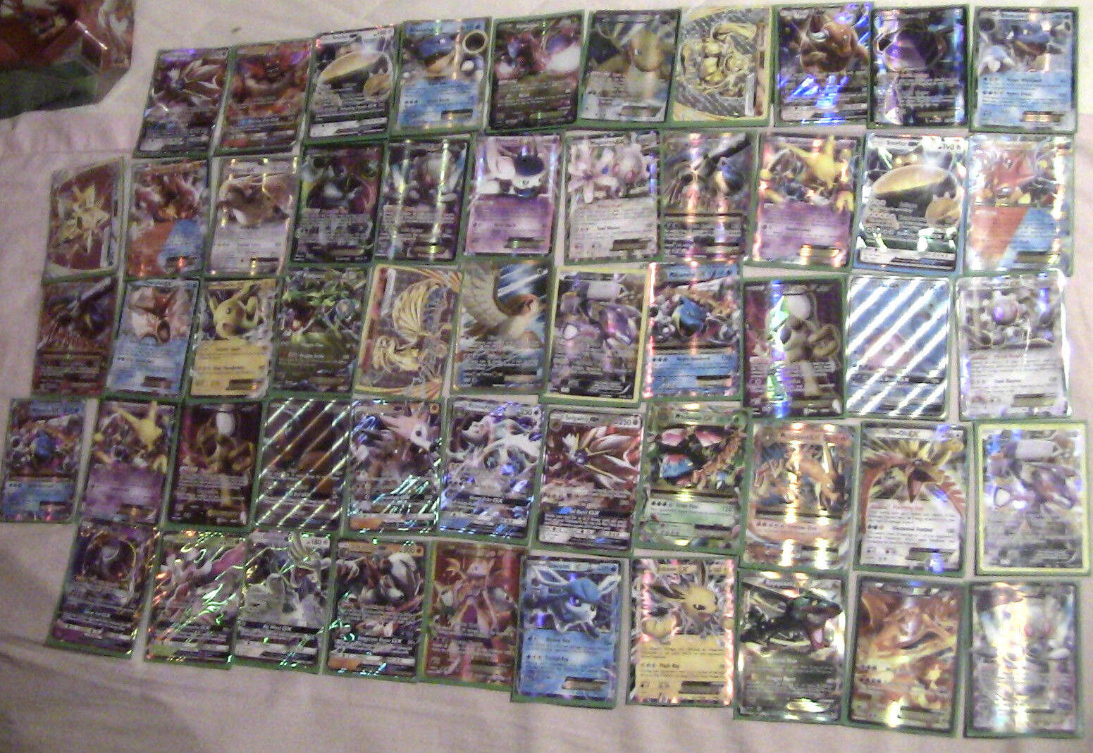 huge bundle of over 50 GX/EX and full art pokemon cards, job lot