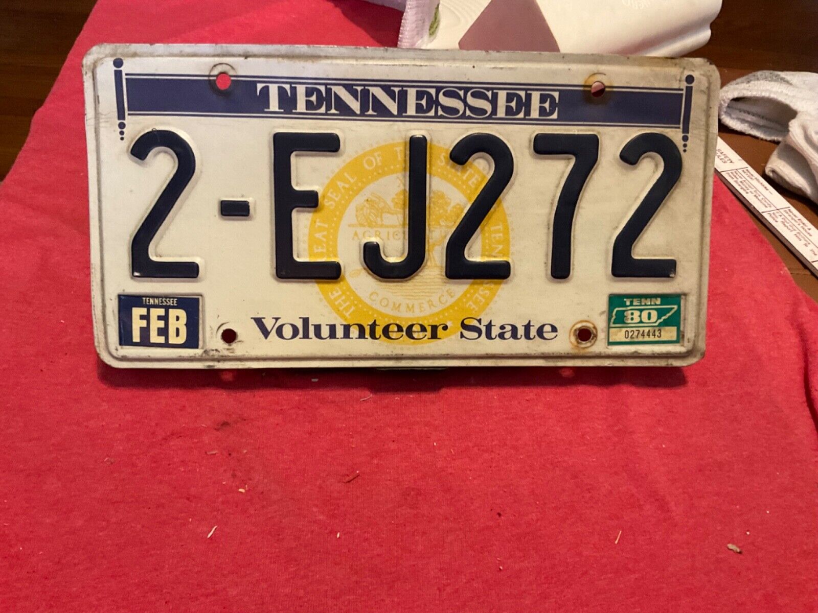 Vintage Tennessee License Plate \