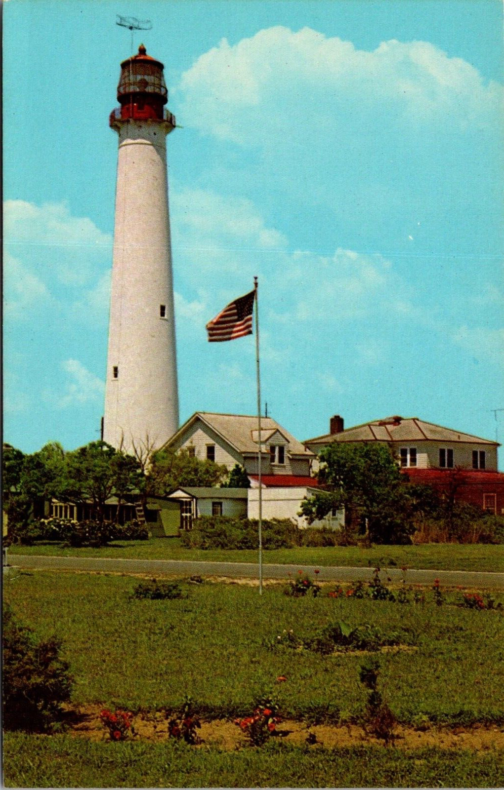 Postcard Cape May Point New Jersey Lighthouse Vintage Unposted