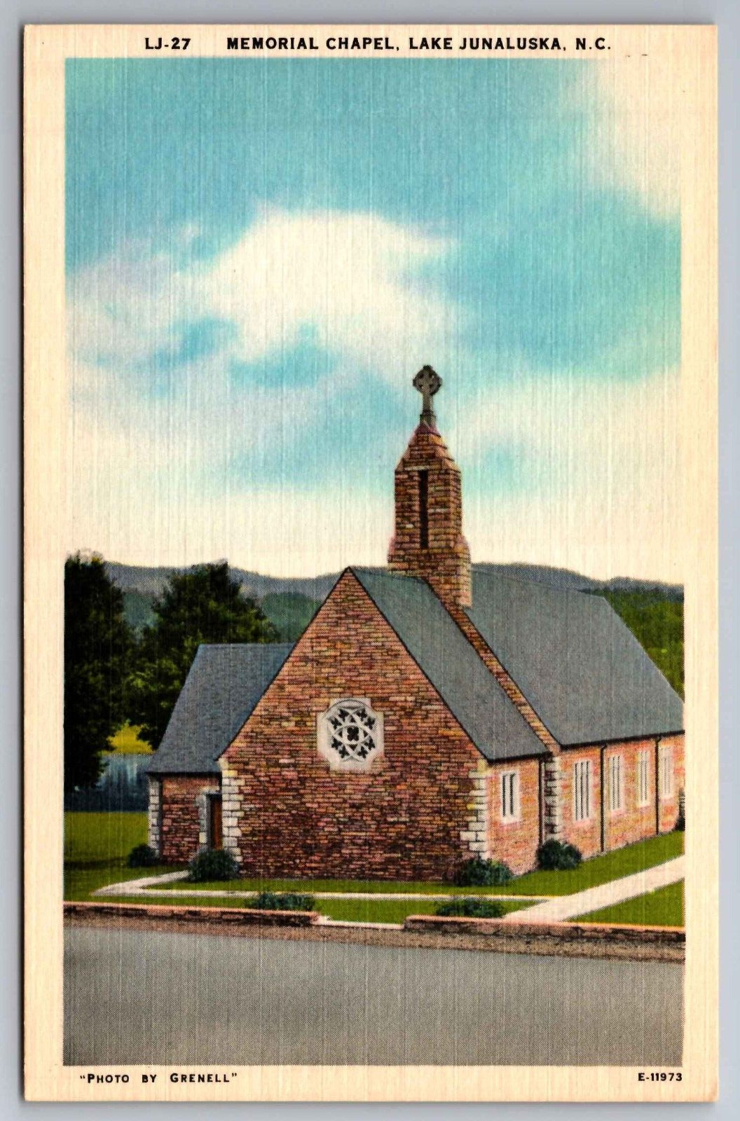 Postcard Memorial Chapel Lake Junaluska North Carolina   G 14