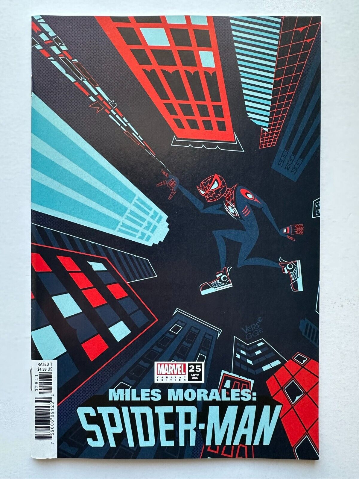 MILES MORALES: SPIDER-MAN #25 (NM), Jeffrey Veregge Variant Cover, Marvel 2021