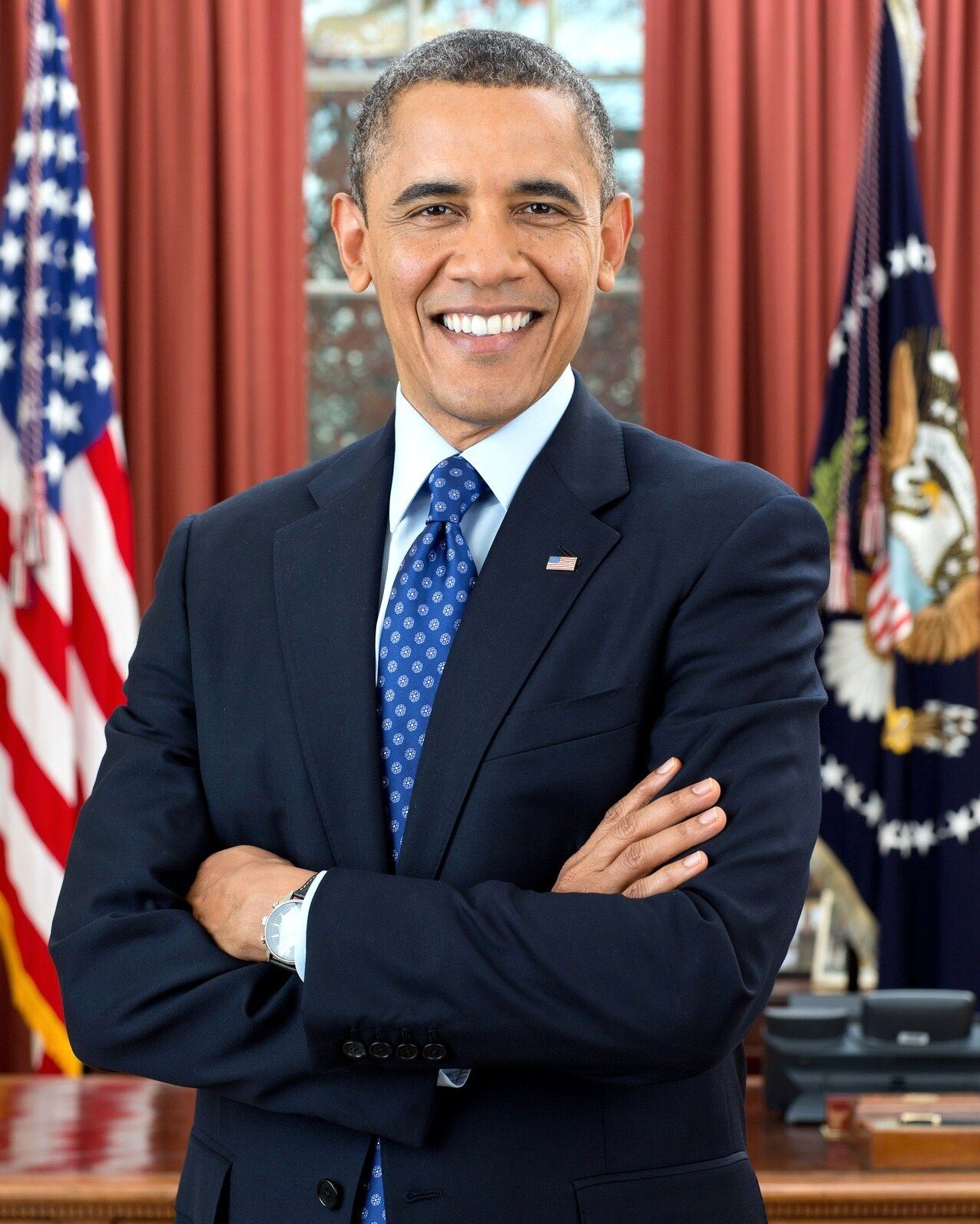 President Barack Obama 2nd Term Official Portrait 8 x 10 Photo Picture m1