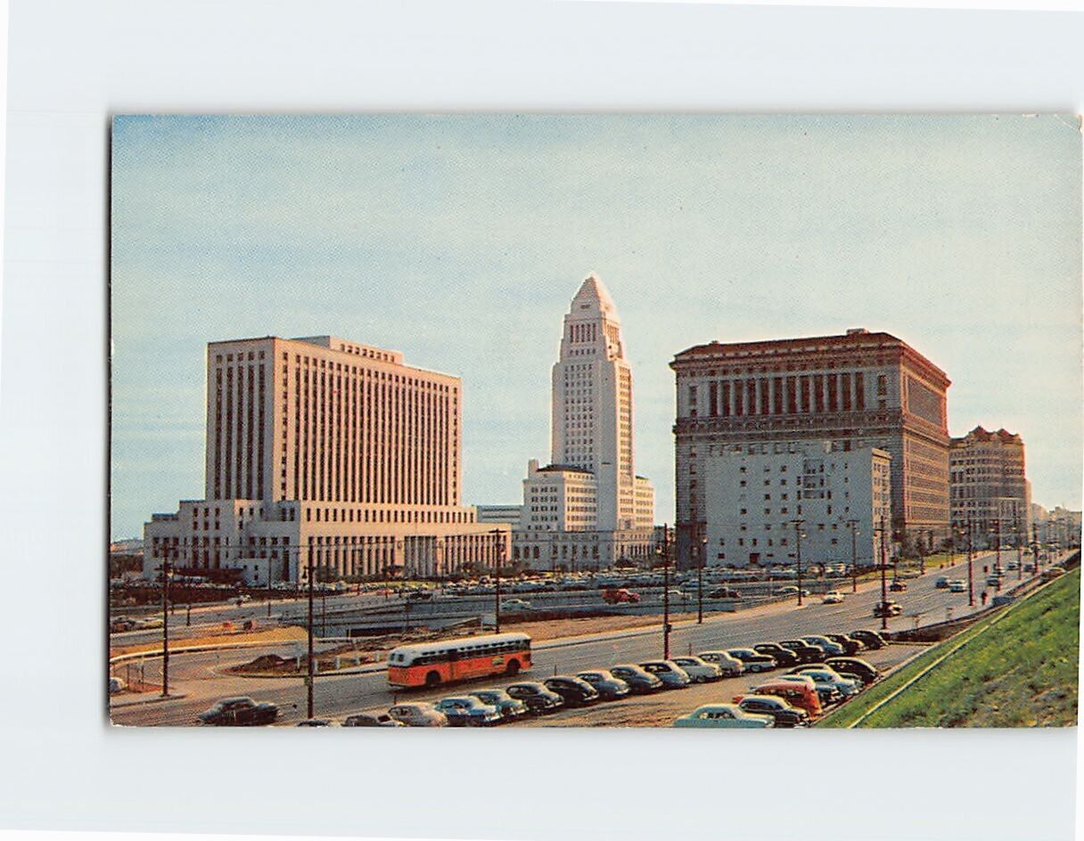 Postcard Los Angeles Civic Center Los Angeles California USA