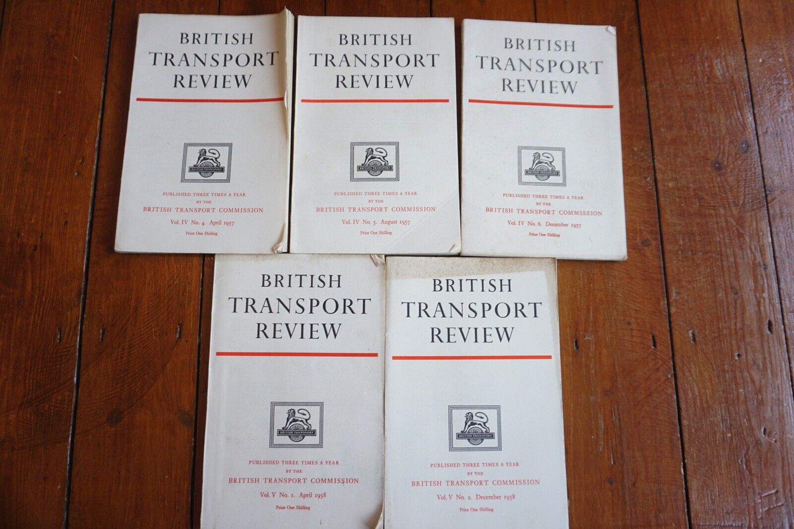 1957 & 1958 British Transport Commission Railway Review Report Book BTC x5