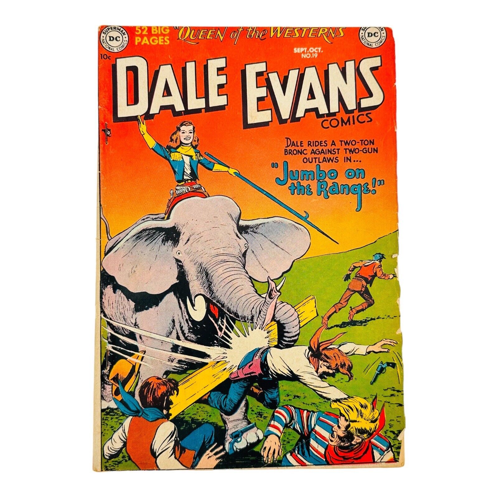 DC Comics Dale Evans Comics 19 September 1951 Jumbo On The Range
