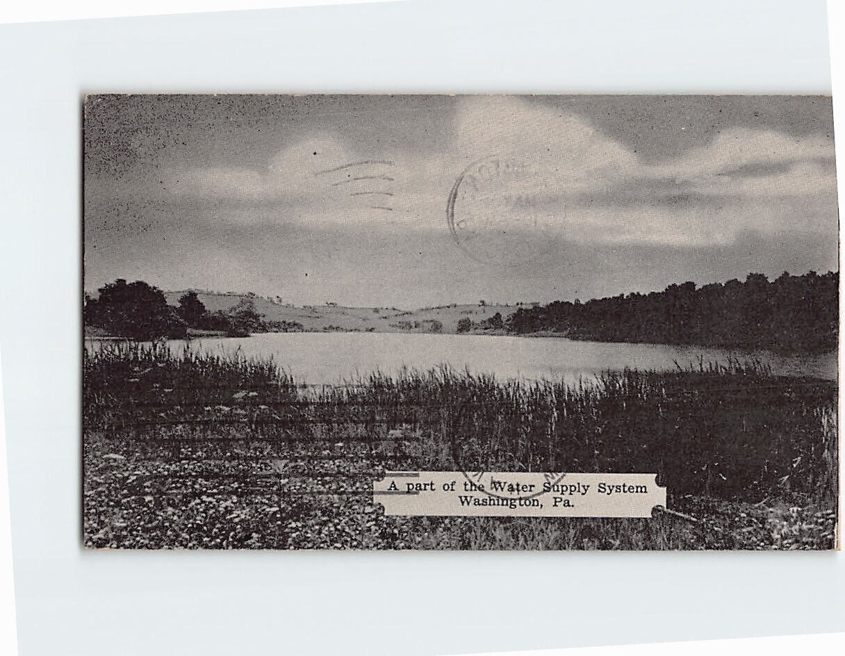 Postcard A Part of Water Supply System Washington Pennsylvania USA