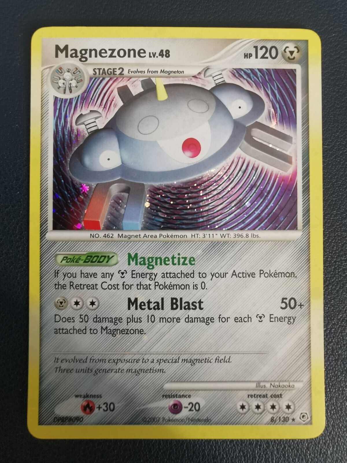 Pokemon Card Magnezone 8/130 Diamond & Pearl Base Set Holo Rare