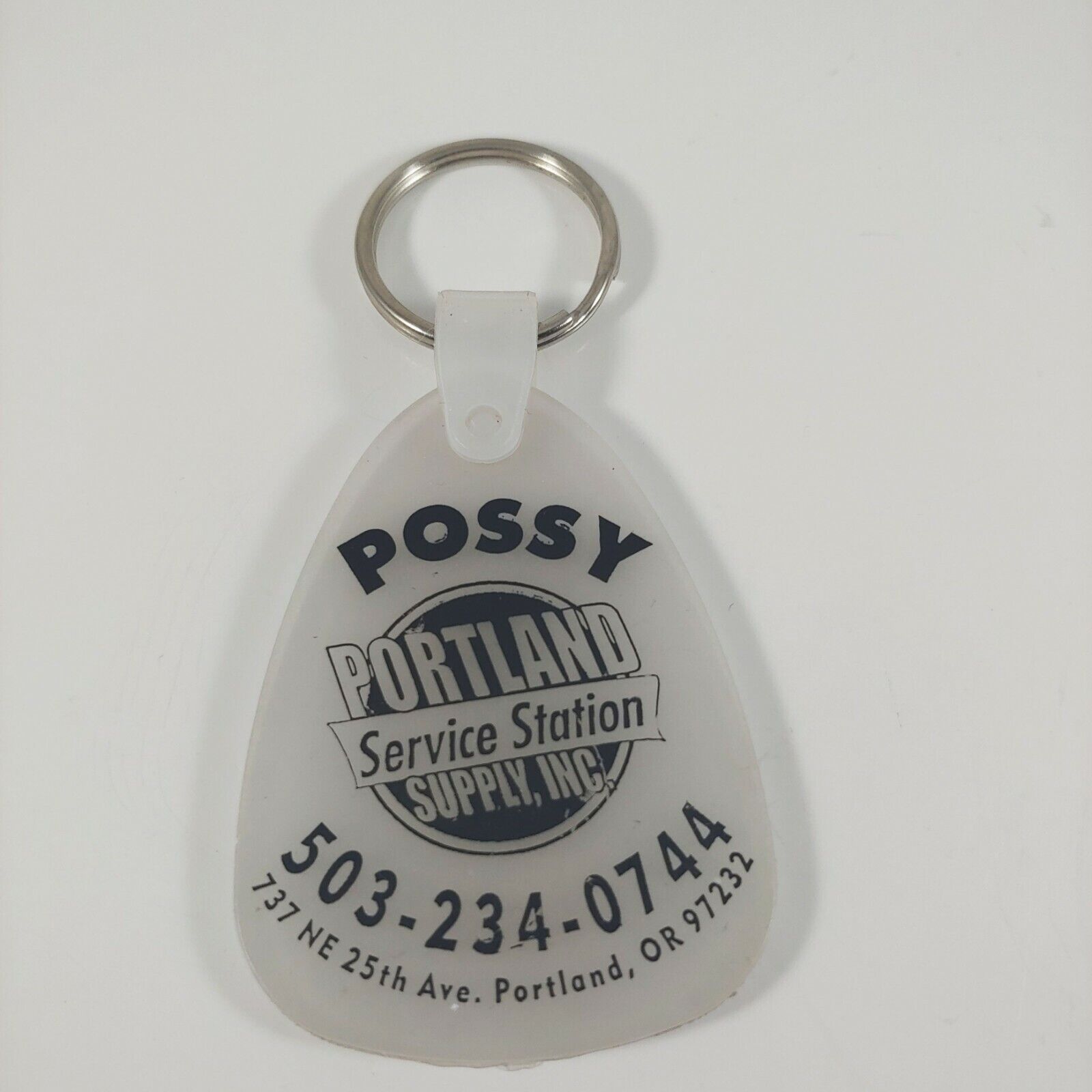 Possy Portland Service Station Supply Inc. Keychain Key Ring Oregon