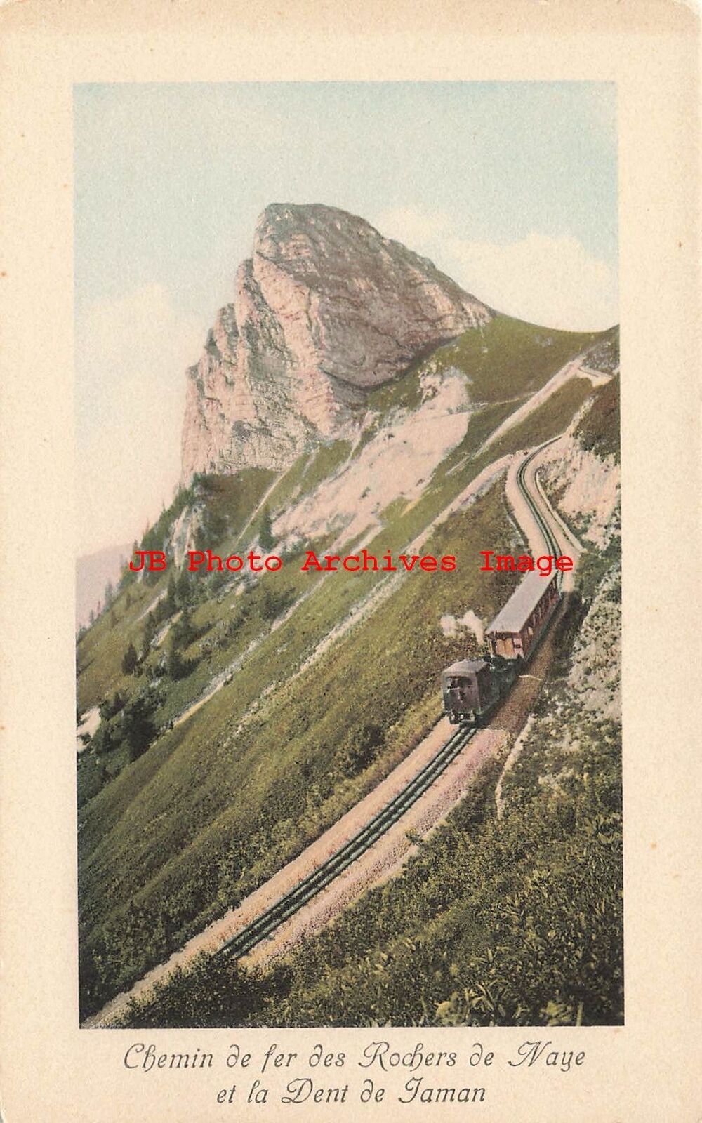 Switzerland, Rochers de Naye, Dent de Jaman, Railroad Train