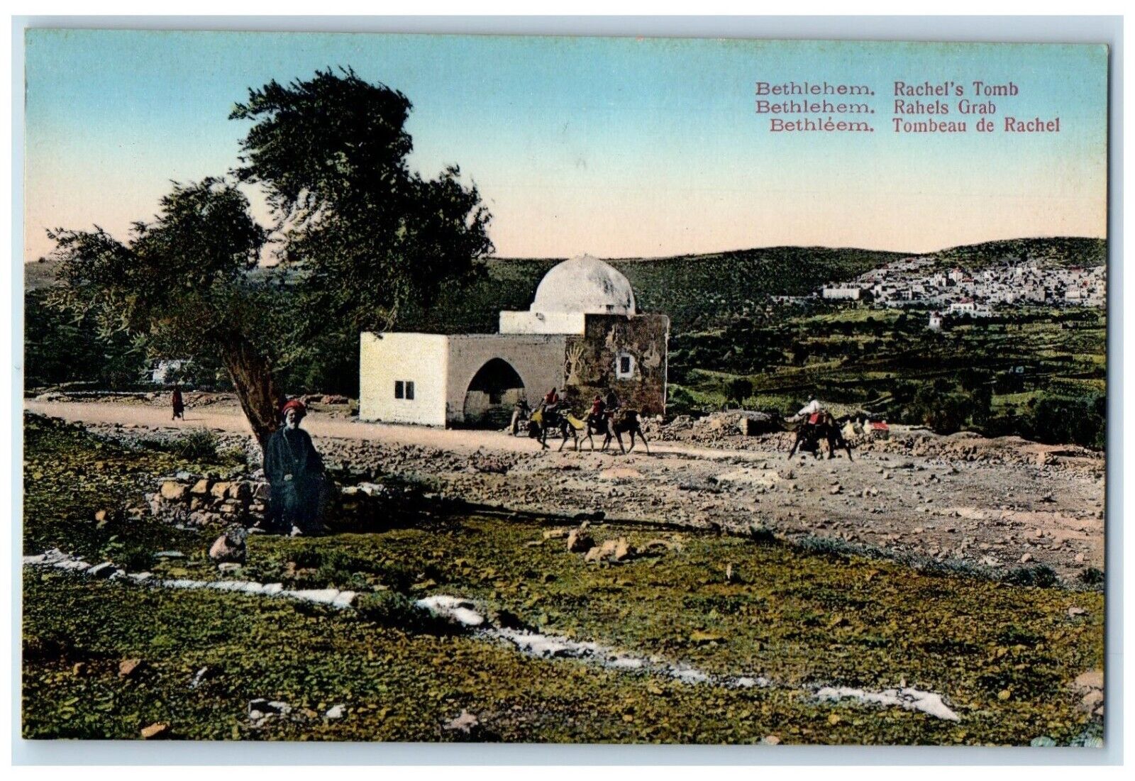 c1910\'s View Of Rachel\'s Tomb Rachels Grab Bethlehem Israel Antique Postcard