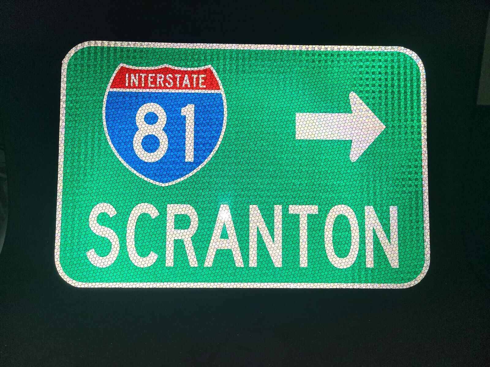 SCRANTON Interstate 81, Pennsylvania route road sign 18