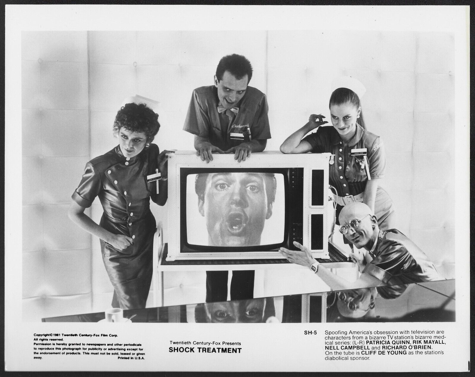 Shock Treatment Original 1981 Movie Promo Photo 1980s Comedy Rik Mayall