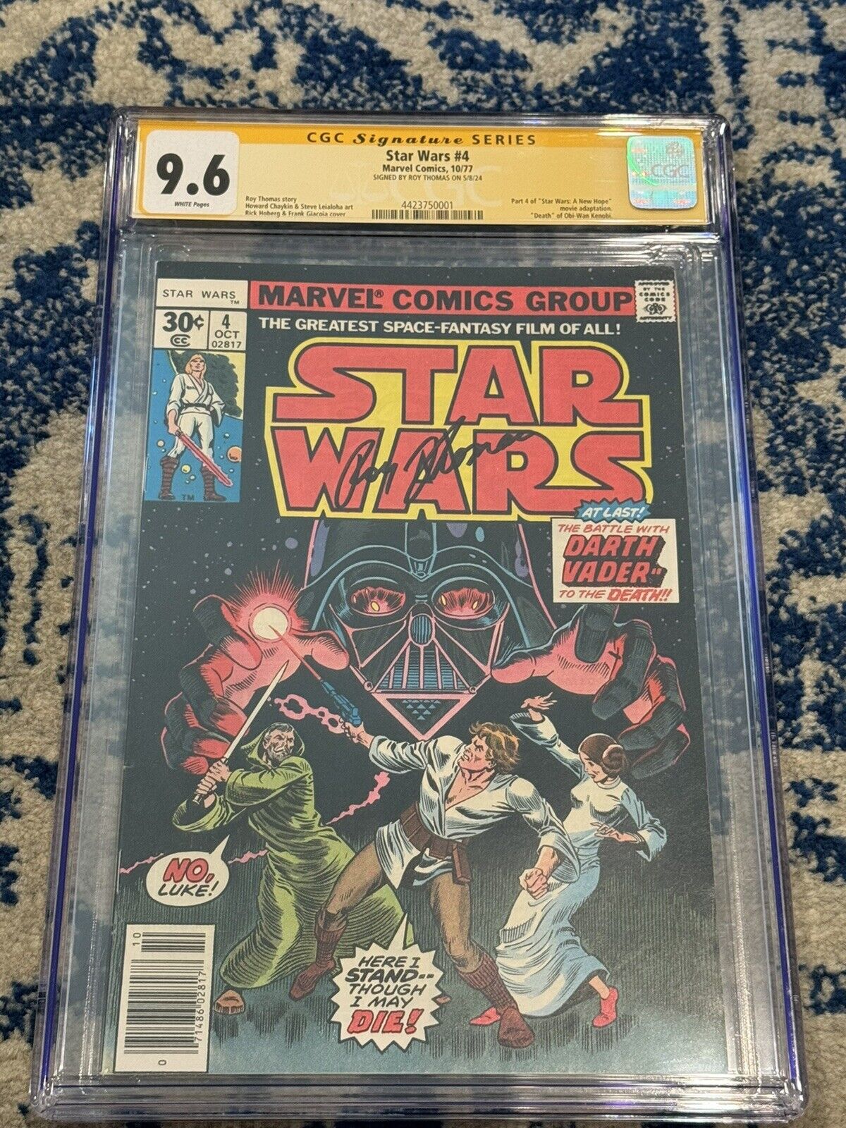 Star Wars #4 CGC 9.6 SS Signed by Roy Thomas (Marvel 1977)