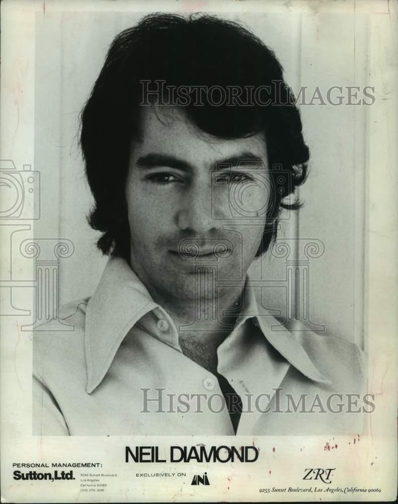 1980 Press Photo Singer Neil Diamond - hcp39806