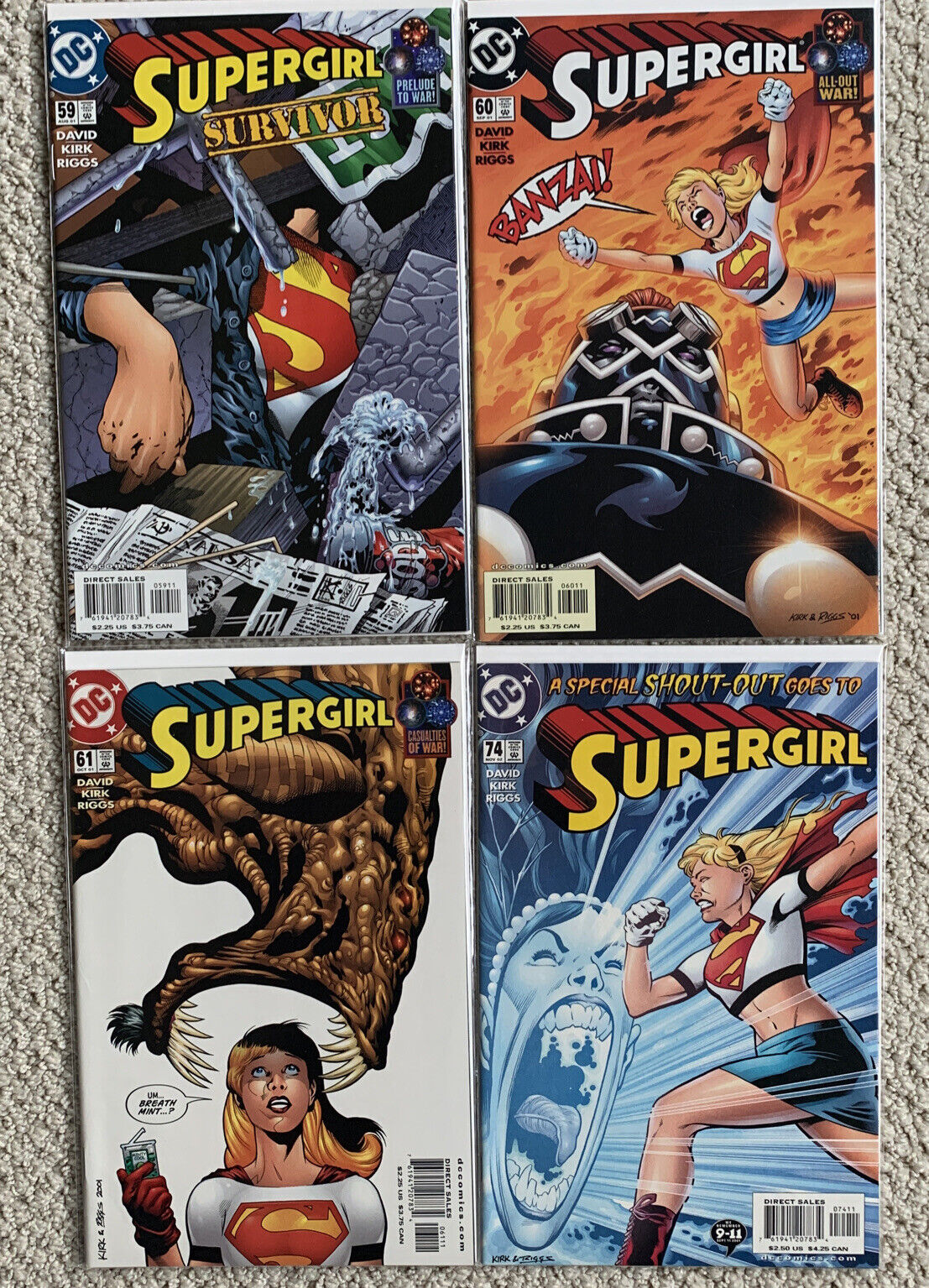 Supergirl #59, 60, 61, 74 DC Comics