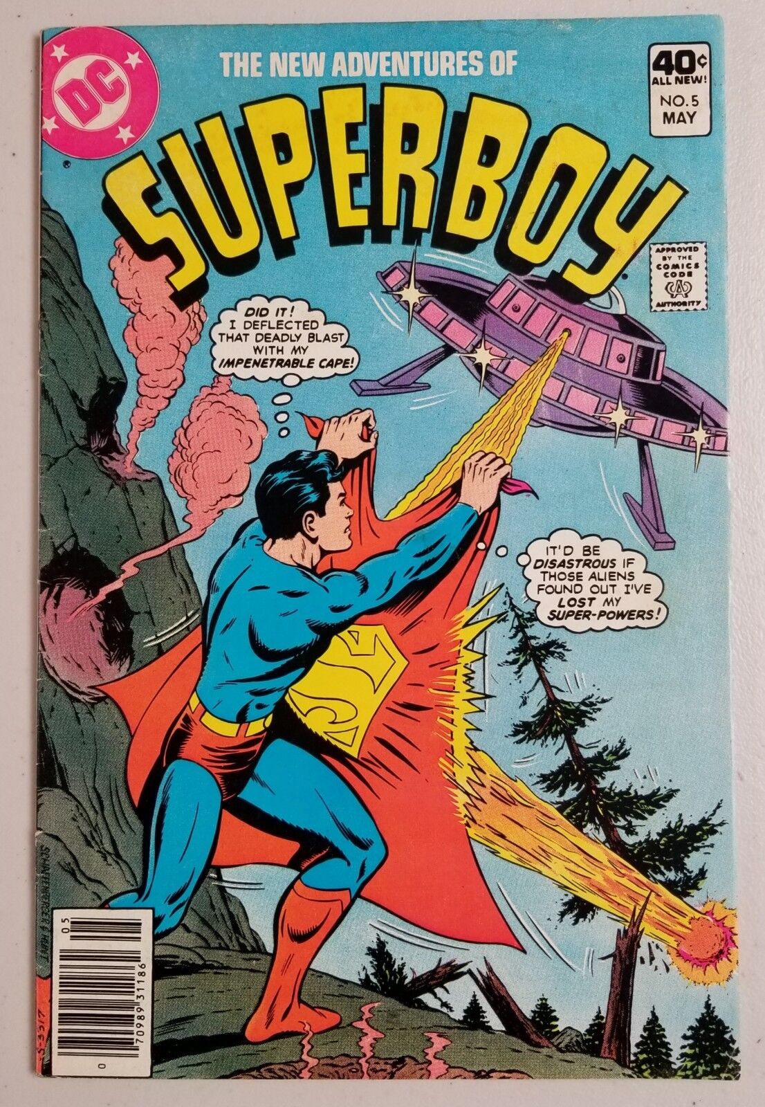 Superboy #5 DC Comic 1980 Bronze Age Alien Space Ship