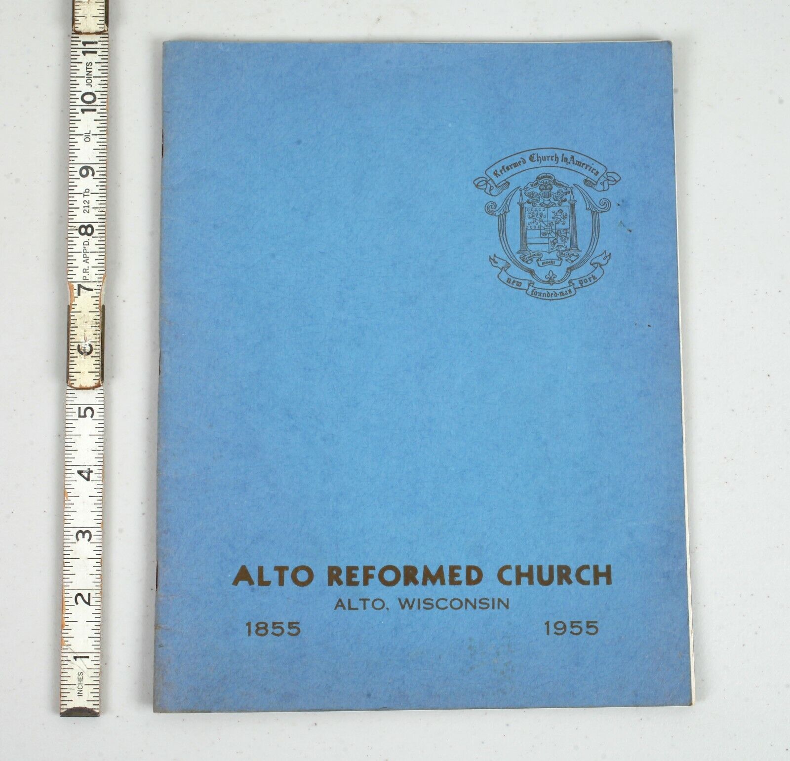Vintage 1855-1955 Centennial Program Alto Wisconsin First Reformed Church  