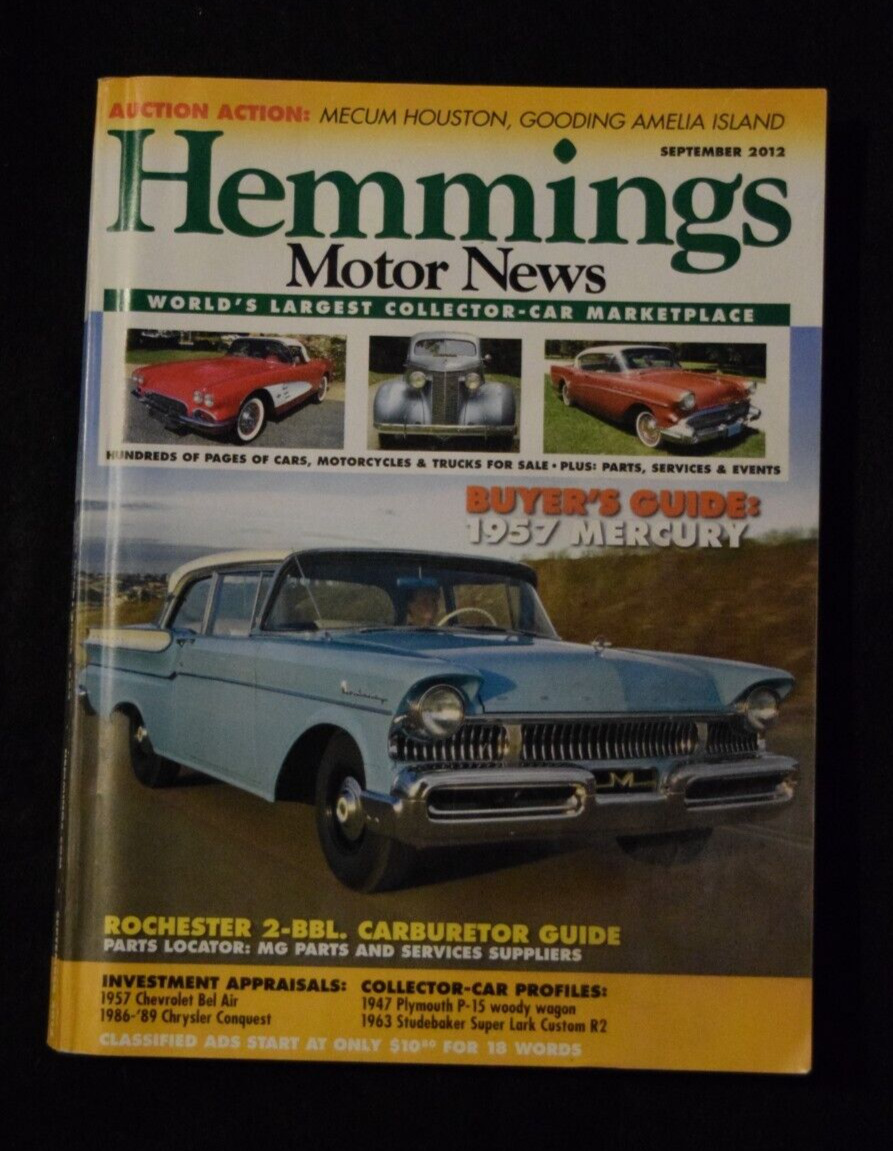 Hemmings Motor News September 2012 - 1957 Mercury