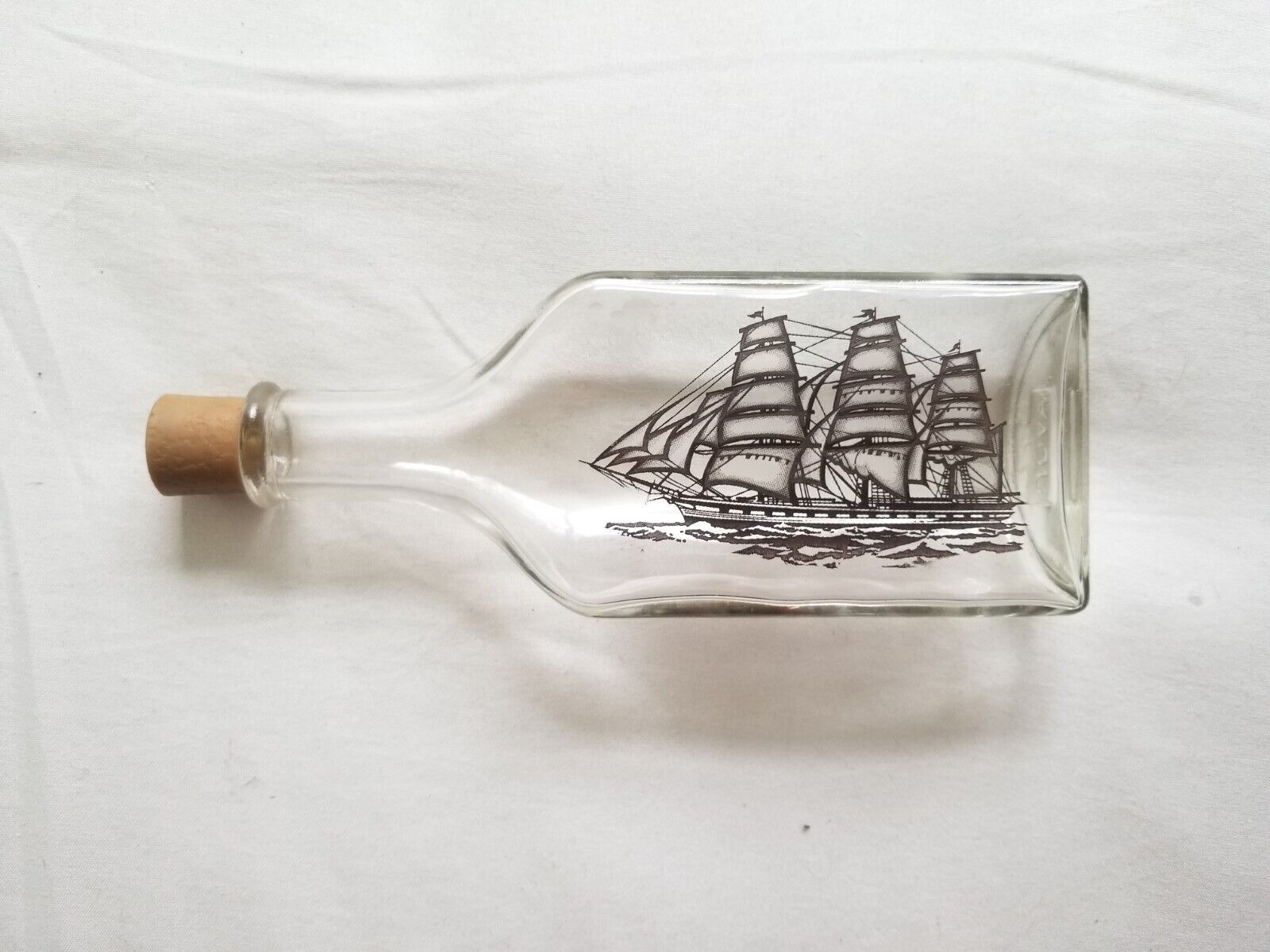 Vintage Avon Captains Pride Simulated Ship in Bottle Cologne Decanter Nautical