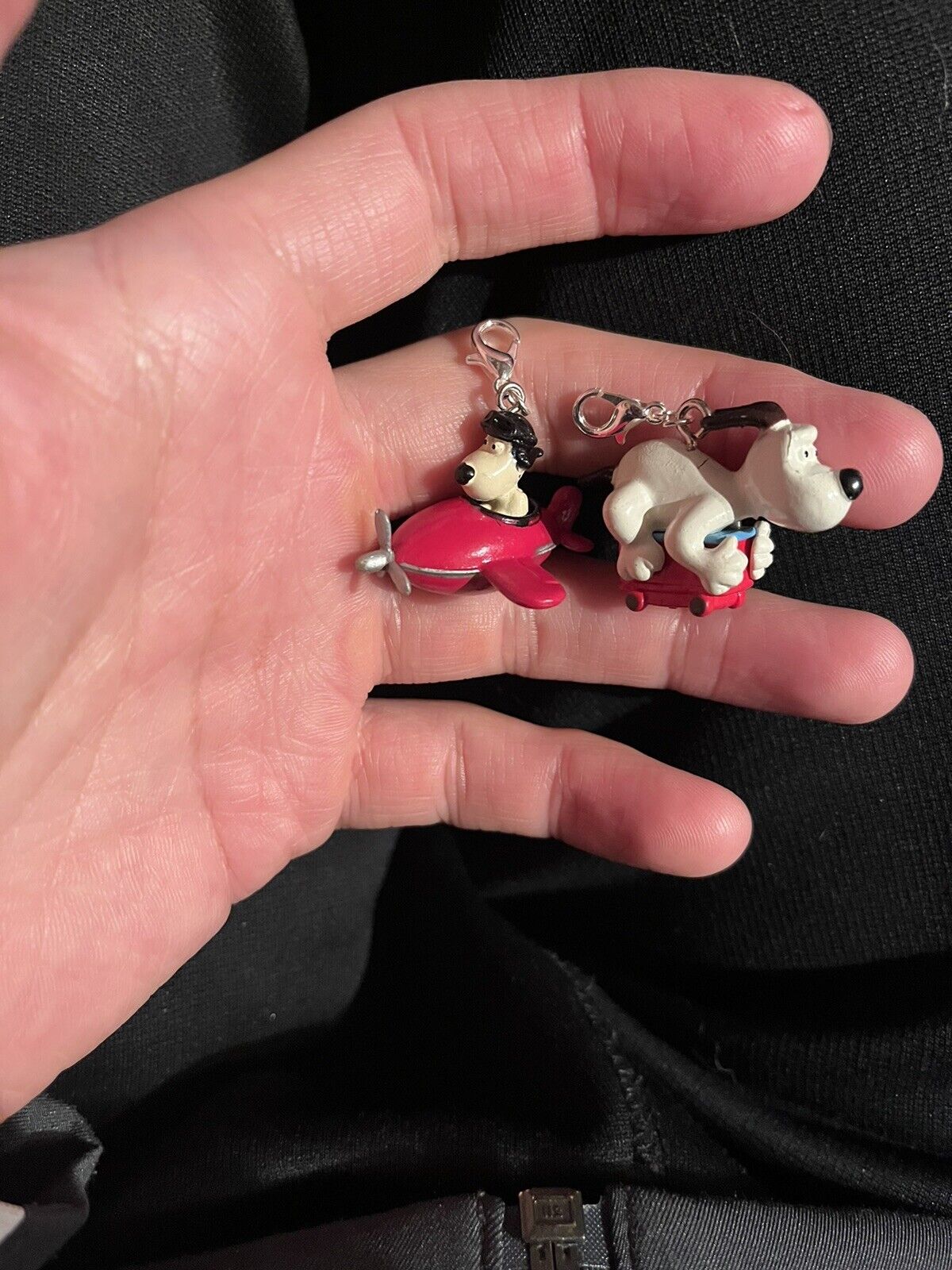 Wallace and Gromit Vintage Gromit Keychains Charms 2x Rare Japan