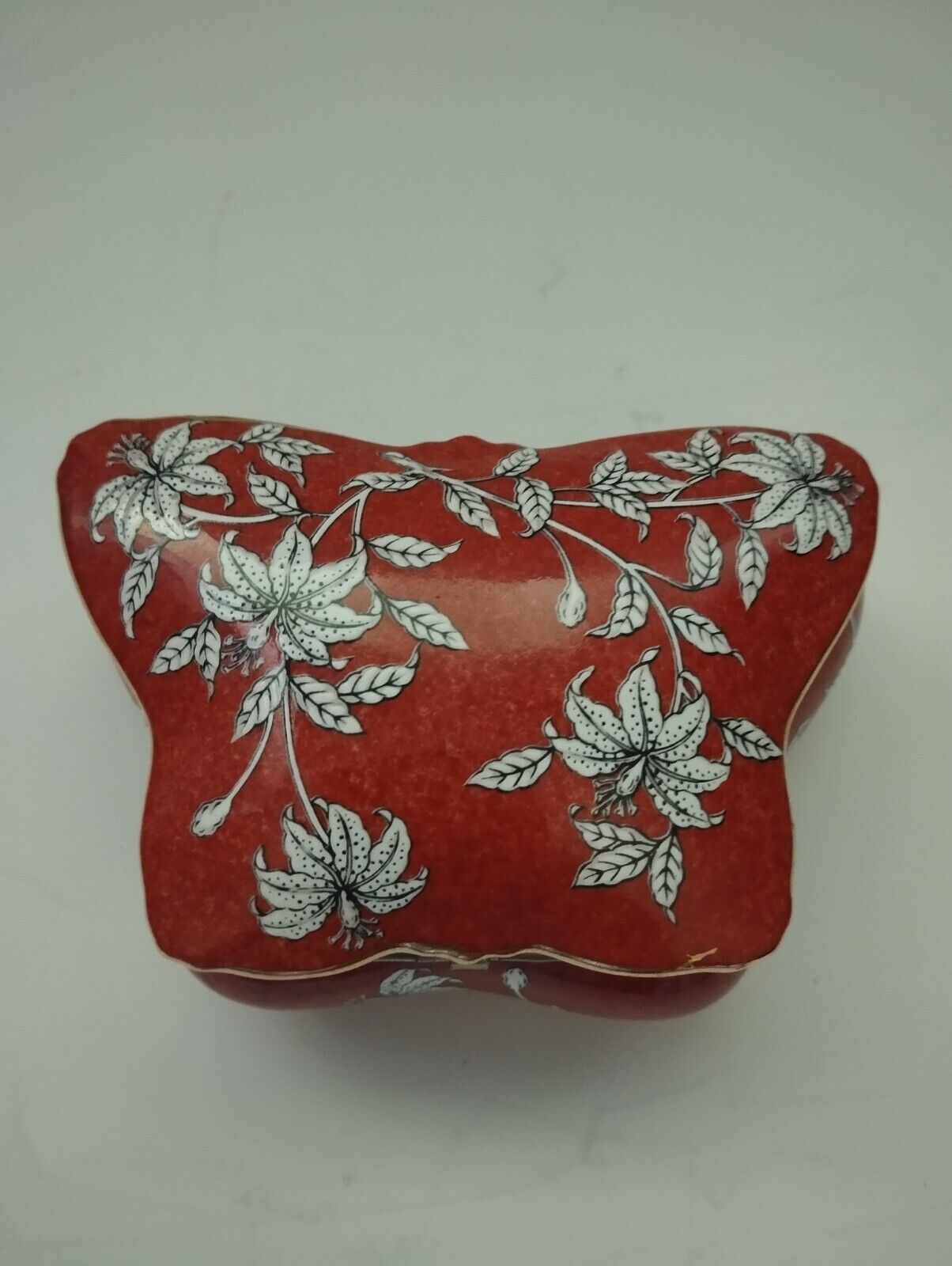Vintage Porcelain China Ardalt Japan Jewelry Trinket Box
