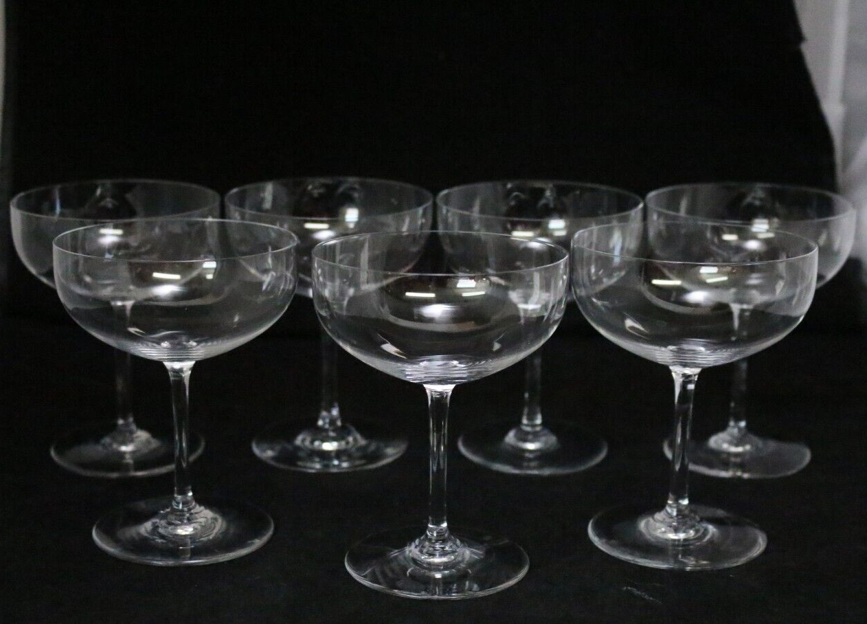 Baccarat Crystal “Perfection” Champagne / Tall Sherbet Glass Set Of 7