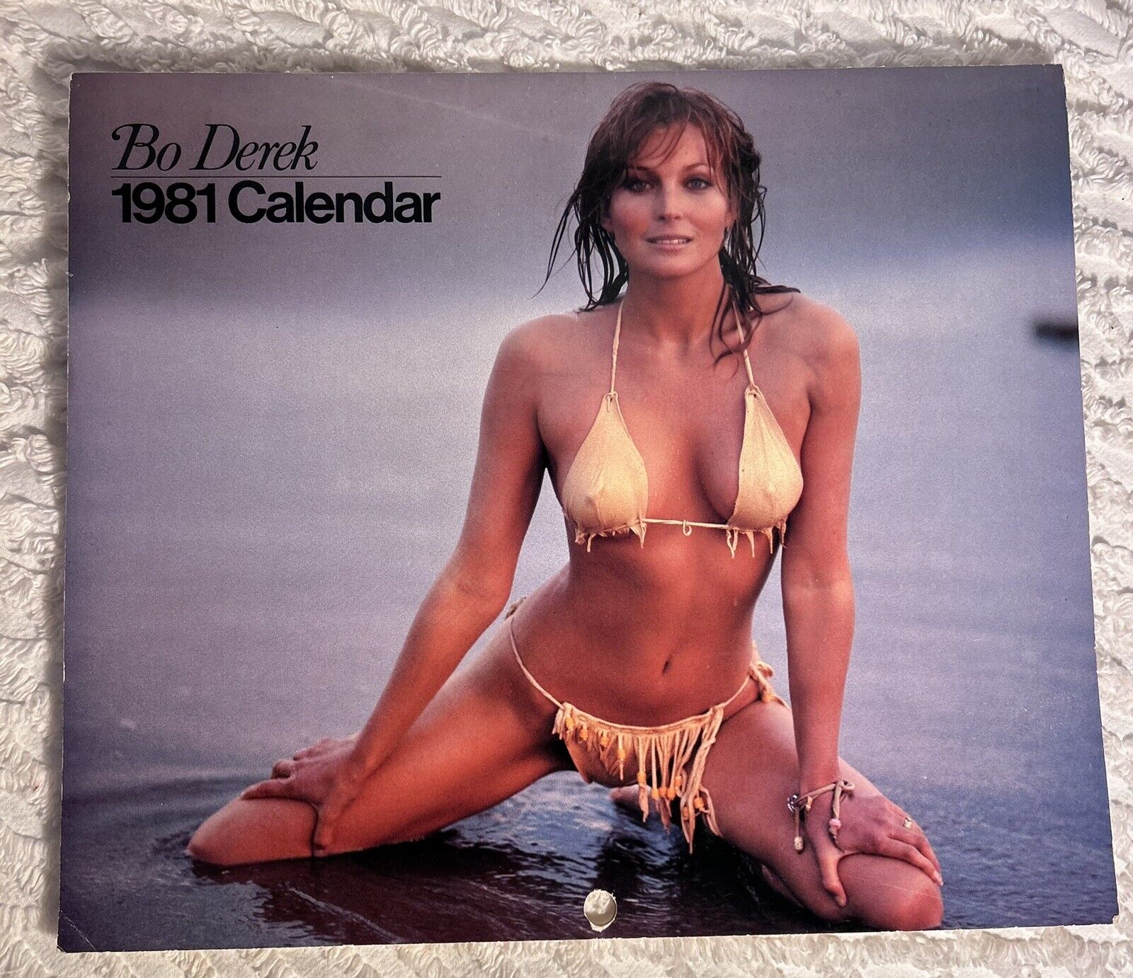 Vintage 1981 Bo Derek Calendar Bikini Model-Semi Nude