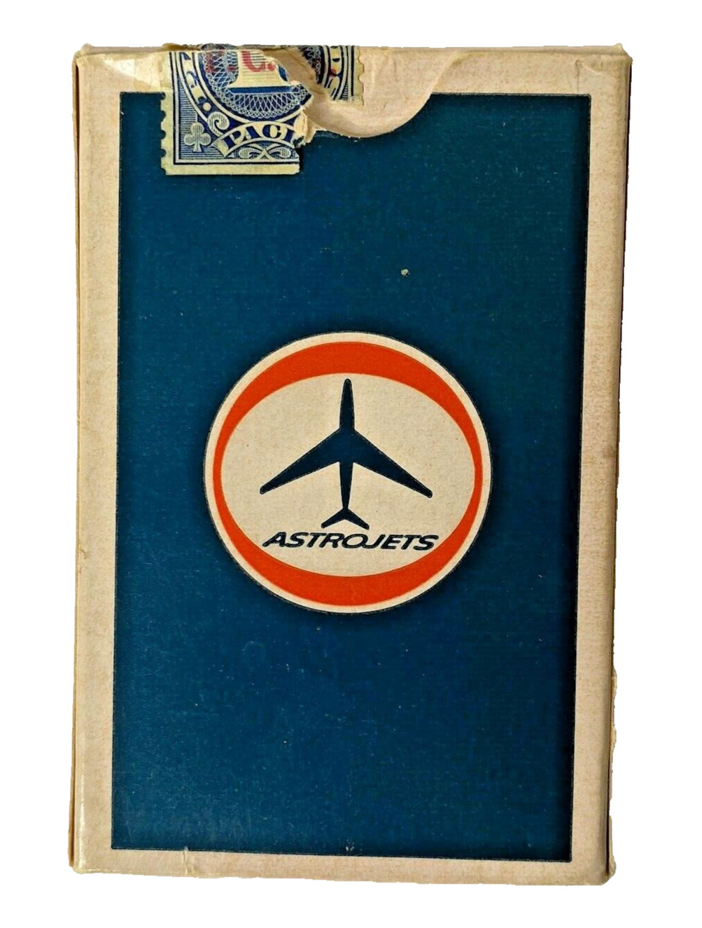 Vintage American Airlines Astrojets Playing Cards Tax Stamp 
