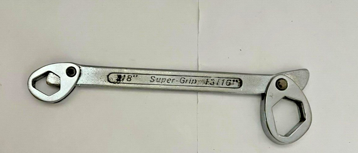 Vtg. Super-Grip Universal Wrench SAE Metric 3/8” 13/16\