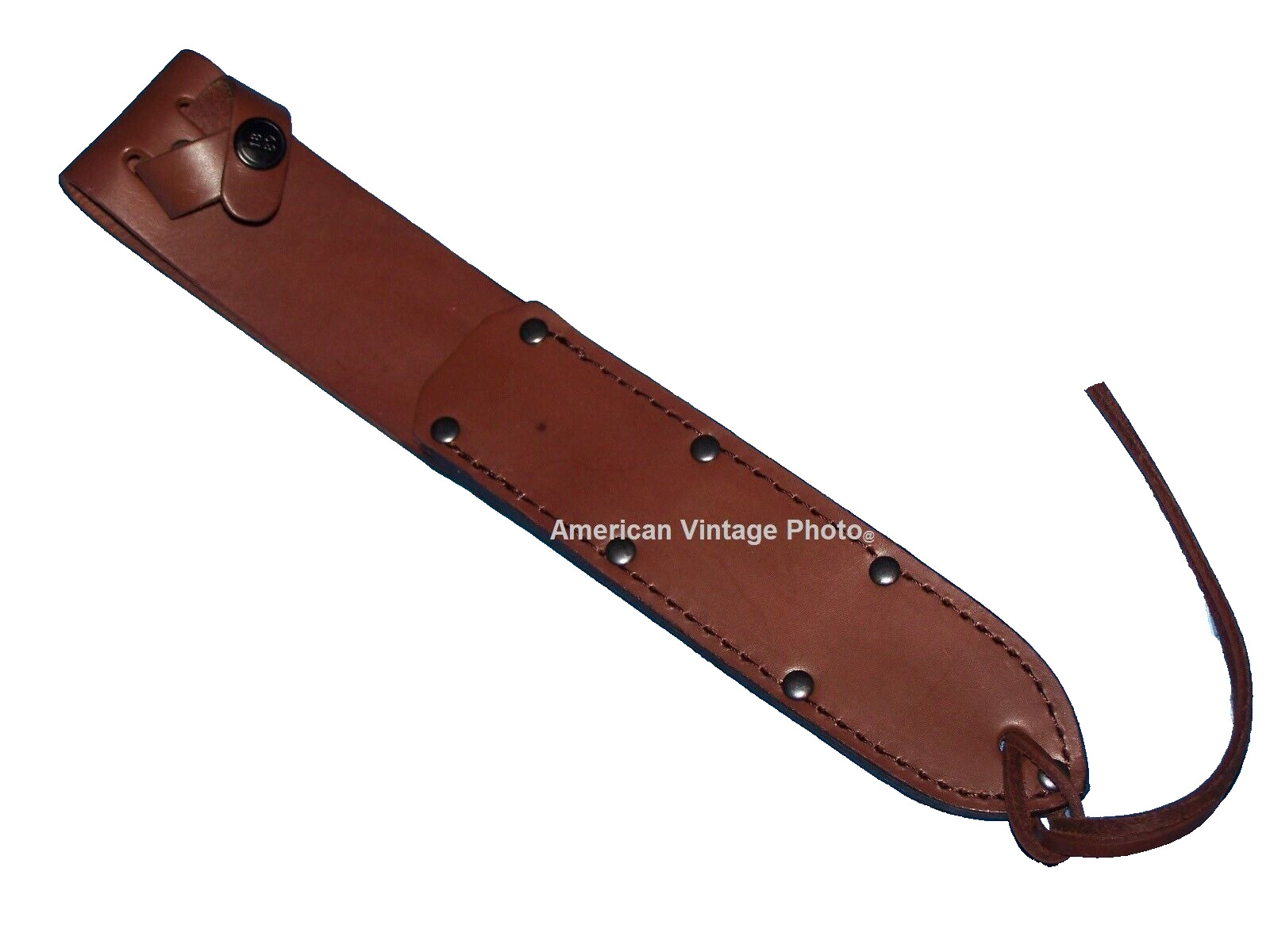 Trench Knife Sheath Scabbard Ontario Knife Co OKC Leather Military Army Made USA